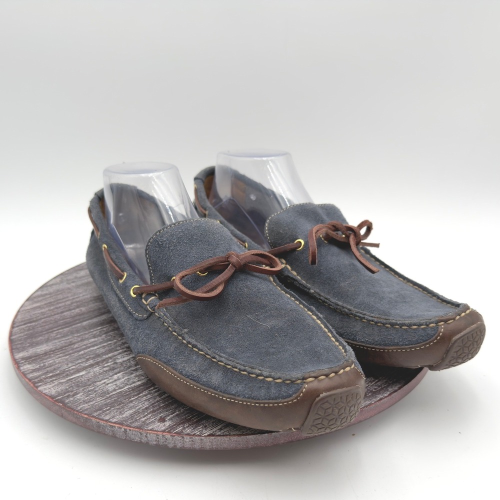 Cole Haan Shoes Mens Size 10.5 Grant Canoe Camp Moc Navy Suede Driving Loafer